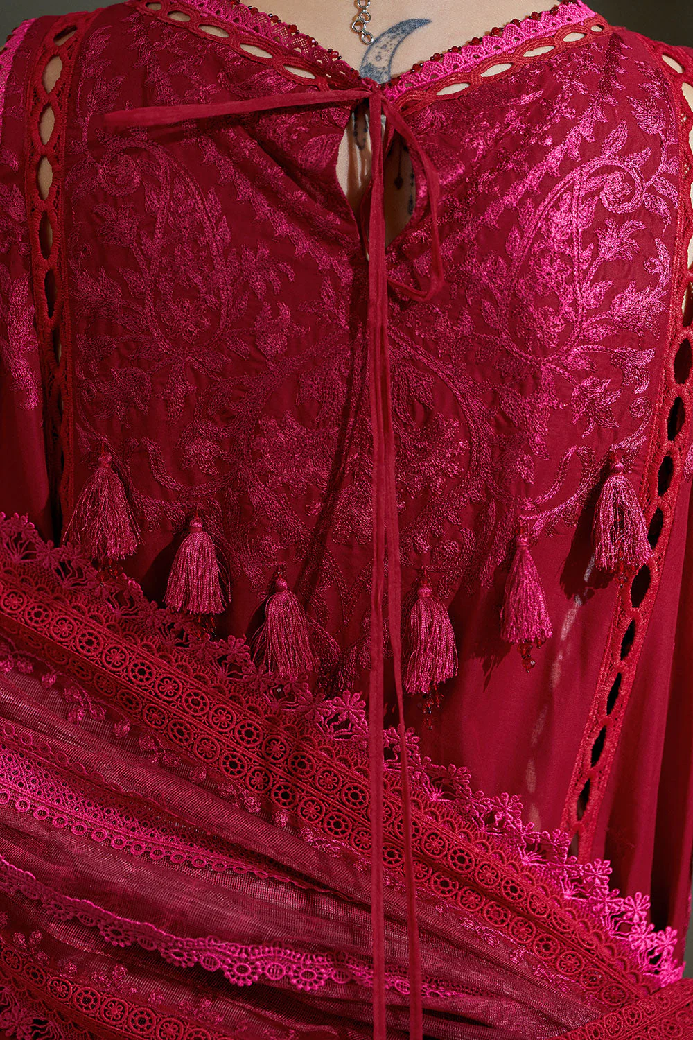 Design 9B Luxury Lawn Eid Edition 2026 Unstitched - Image 18