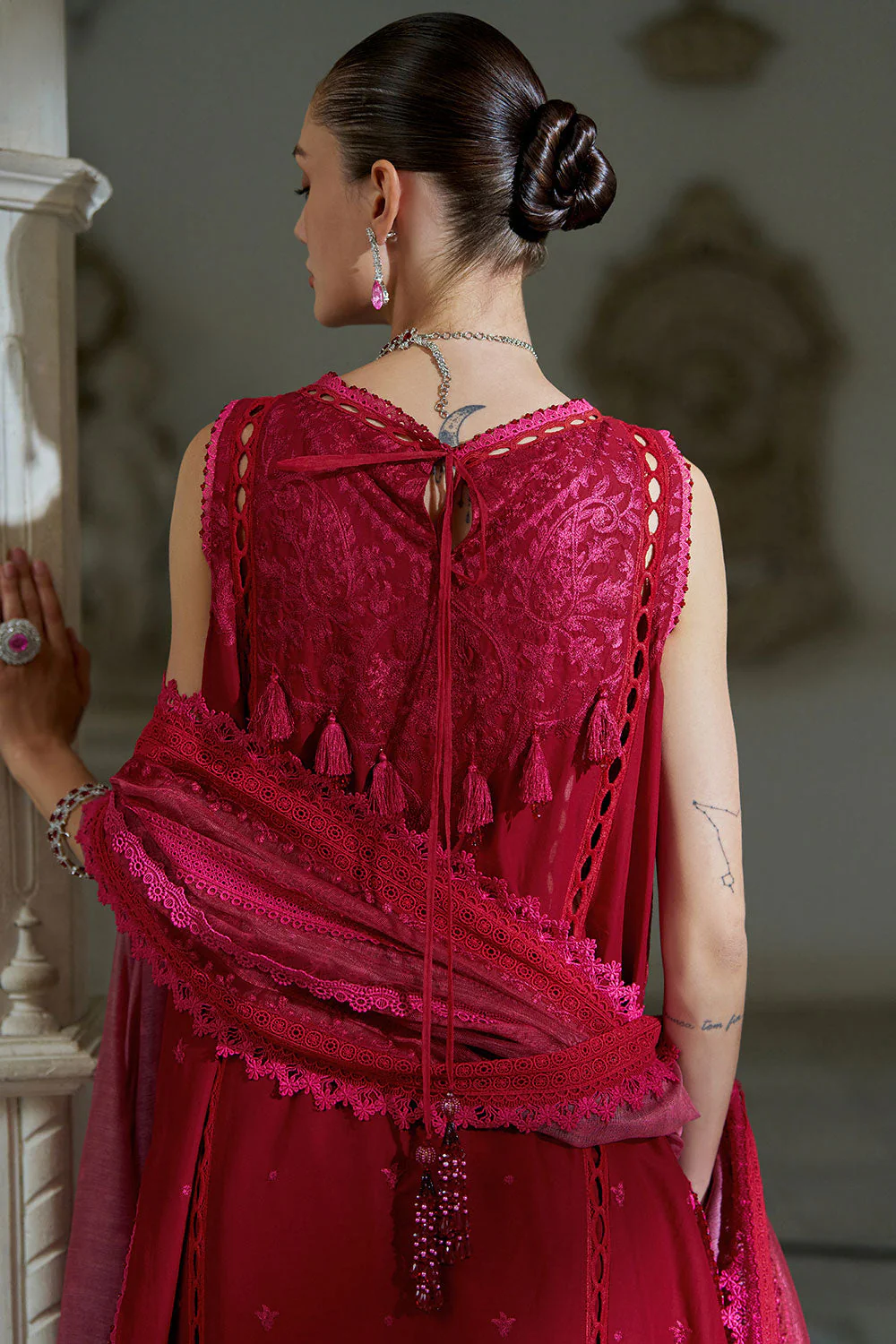 Design 9B Luxury Lawn Eid Edition 2026 Unstitched - Image 19