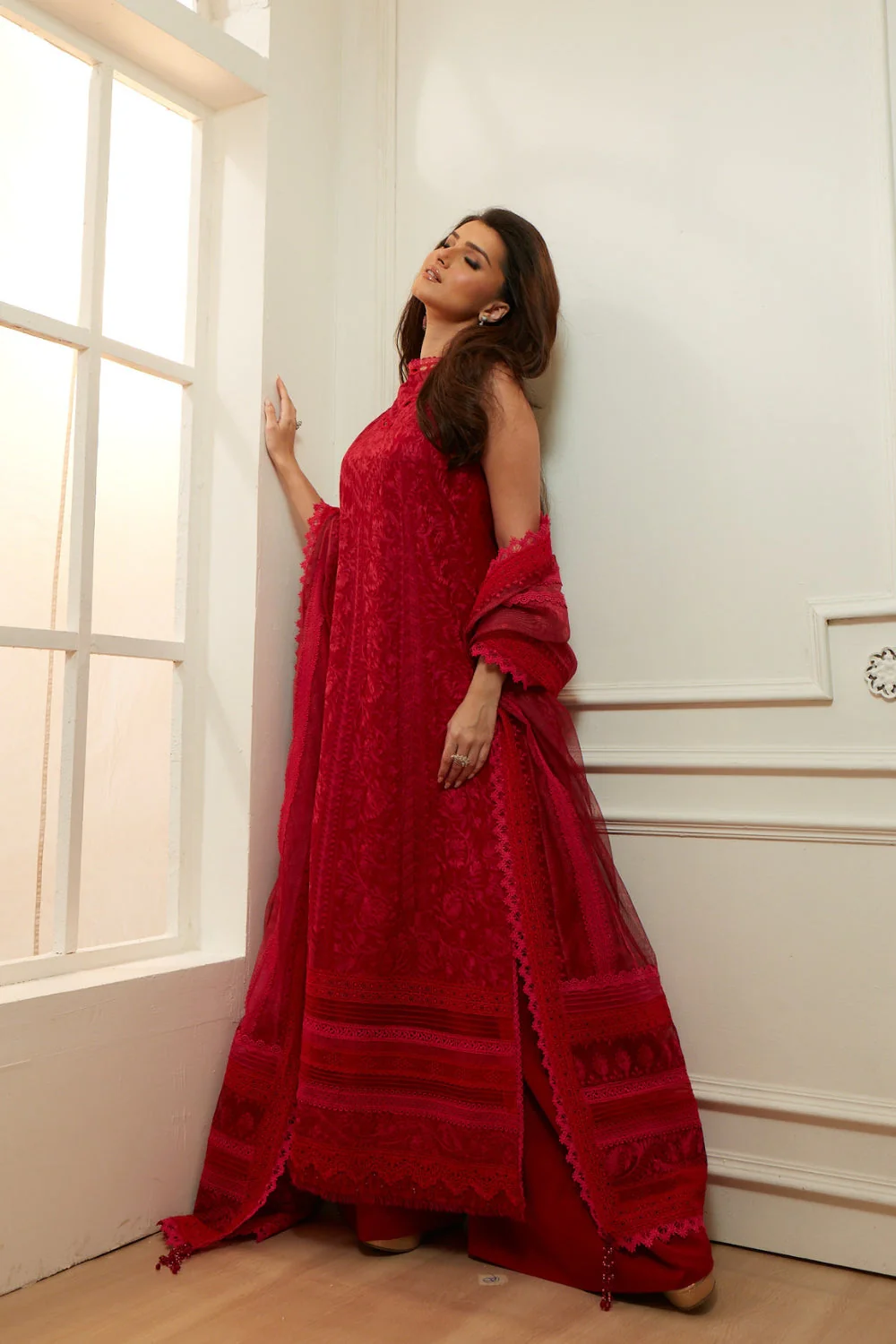 Design 9B Luxury Lawn Eid Edition 2026 Unstitched - Image 3